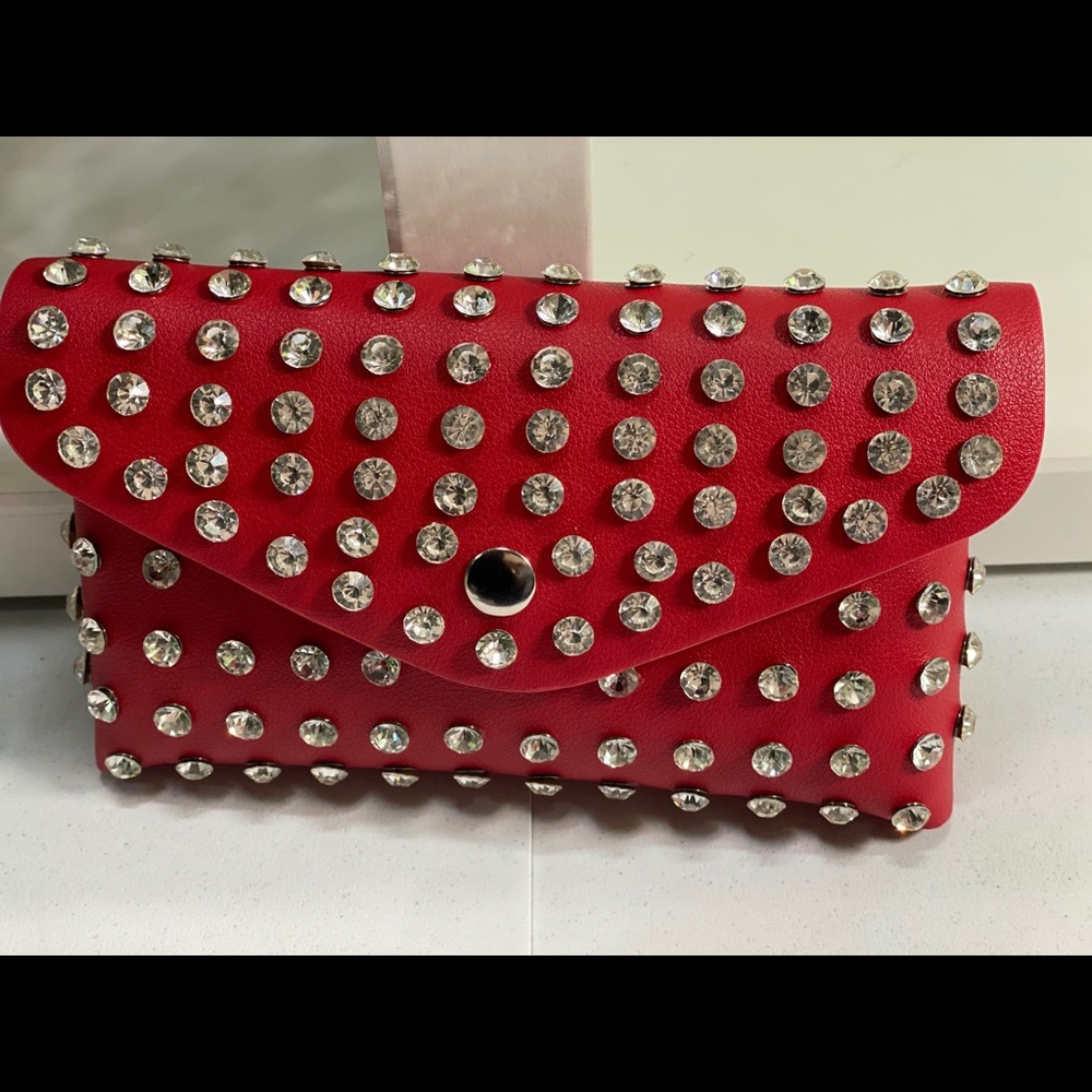 Jewelz by Traci Lynn Red Fanny Pack and Clutch
